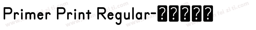 Primer Print Regular字体转换